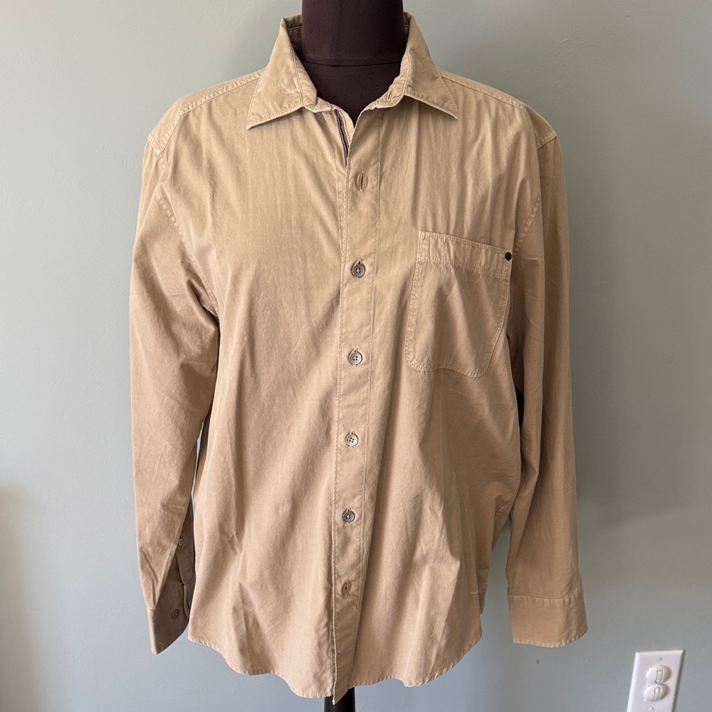 Tommy Bahama Stone Khaki Paradise Poplin Button-Up Shirt